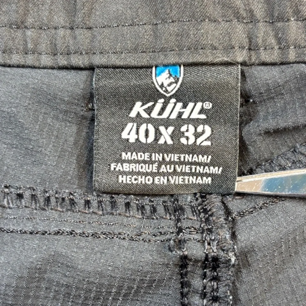 Kuhl Silencr Pants Mens 40x32 Charcoal Gray Ripstop Hiking Outdoor 5166 EUC